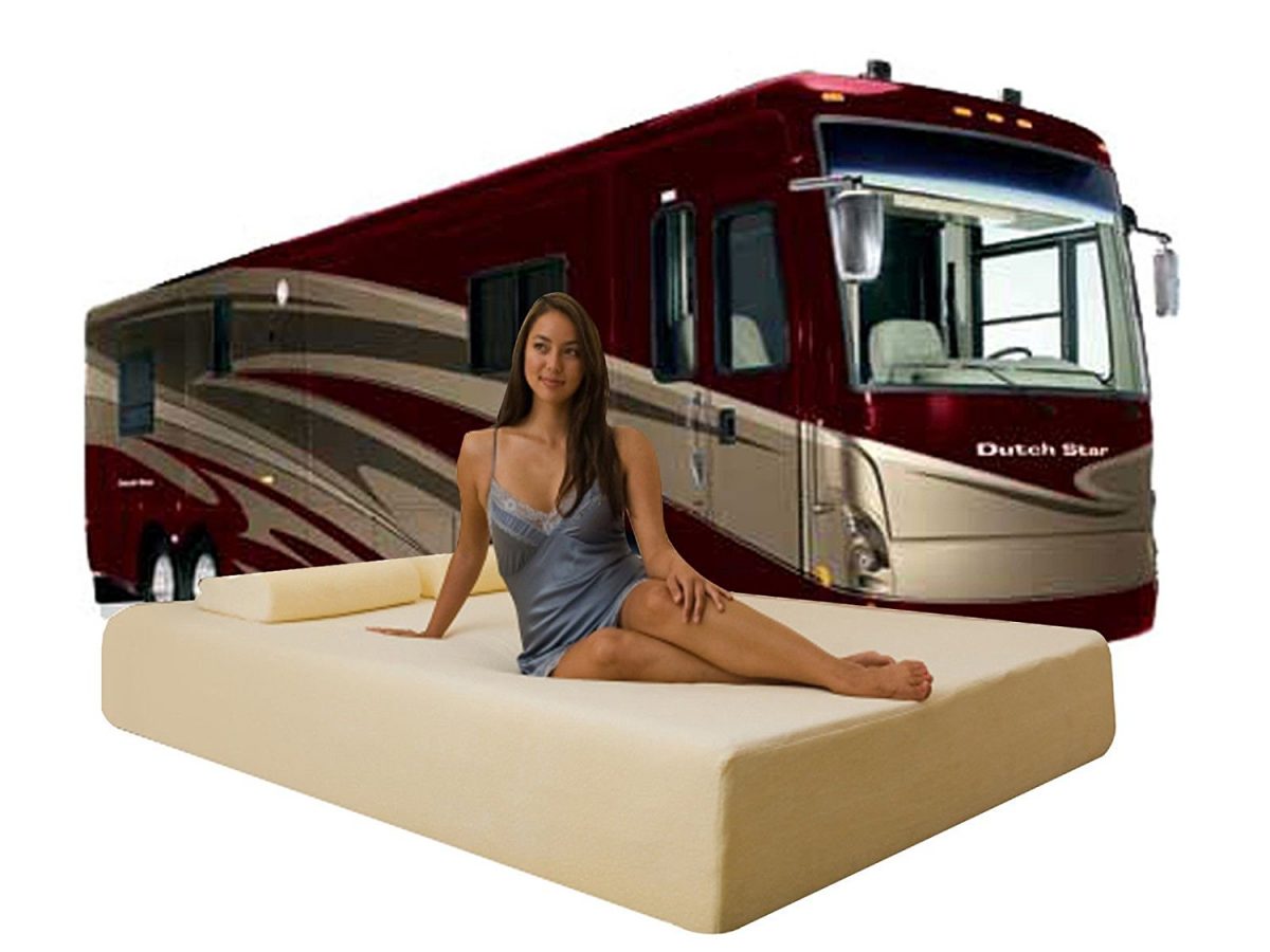 rv camper gel memory foam short mattress
